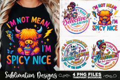 Funny Skeletons Sarcastic Adult humor Retro PNG Sublimation Product Image 4