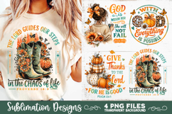 Christian Fall Inspirational 4 PNG Retro PNG Sublimation Product Image 7
