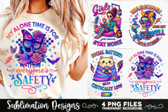 Funny Sarcastic Antisocial Retro PNG Sublimation Product Image 7