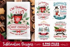 Christmas Kitchen Towel 4 PNG Retro PNG Sublimation Product Image 2
