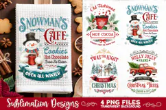 Christmas Kitchen Towel 4 PNG Retro PNG Sublimation Product Image 3