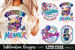 Funny Skeletons Sarcastic Retro PNG Sublimation Product Image 2