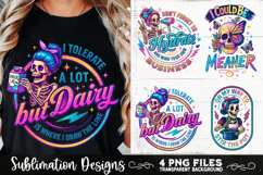 Funny Skeletons Sarcastic Retro PNG Sublimation Product Image 5