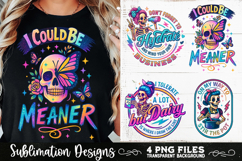 Funny Skeletons Sarcastic Retro PNG Sublimation Product Image 6