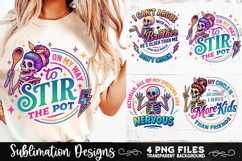 Funny Skeletons Sarcastic Retro PNG Sublimation Product Image 7