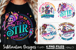 Funny Skeletons Sarcastic Retro PNG Sublimation Product Image 4