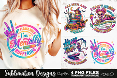 Funny Skeletons Sarcastic Retro PNG Sublimation Product Image 4