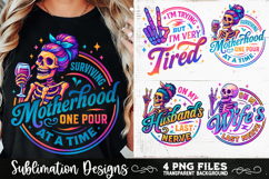 Funny Skeletons Sarcastic Retro PNG Sublimation Product Image 6