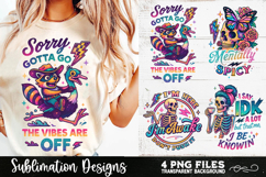 Funny Skeletons Sarcastic Retro PNG Sublimation Product Image 6