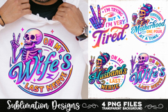 Funny Skeletons Sarcastic Retro PNG Sublimation Product Image 3