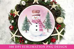 Christmas Round Sign - Christmas Ornaments Sublimation Product Image 1