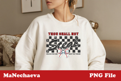 Thou Shall Not Steal PNG | Baseball Sublimation Design Product Image 3
