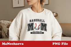 Baseball Mom Sublimation Design | Sport Quote PNG Product Image 3