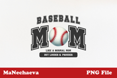 Baseball Mom Sublimation Design | Sport Quote PNG Product Image 2