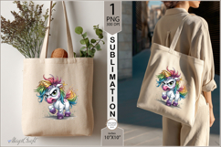 angry unicorn sublimation| unicorn|Tote Bag Design Product Image 2