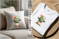 angry cactus sublimation| cactus |Tote Bag Design |floral Product Image 2