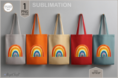 Rainbow sublimation| Rainbow|Tote Bag Design| Sublimation Product Image 3