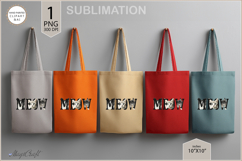 MEOW Cute cats sublimation|Tote Bag Design| cat Sublimation Product Image 3