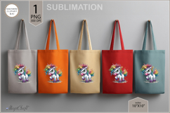 angry unicorn sublimation| unicorn|Tote Bag Design Product Image 3