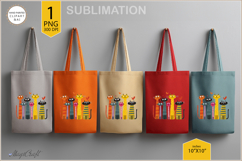 Cute cats sublimation|Tote Bag Design| cat Sublimation Product Image 3