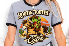 Rootin' Tootin' Cutie Cowboy Turtle PNG Design Product Image 3