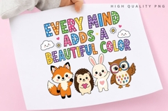 Every Mind Adds A Beautiful Color PNG Sublimation Design Product Image 3