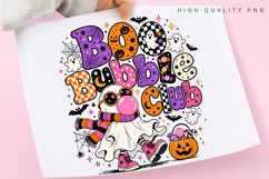 Boo Bubble Club PNG Sublimation Design, Retro Ghost Product Image 3