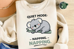 Quiet Mode: Napping Cute Sleeping Koala Design Product Image 3