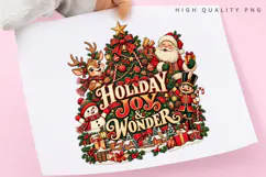 Holiday Joy & Wonder Santa Reindeer Snowman Christmas Winter Product Image 3