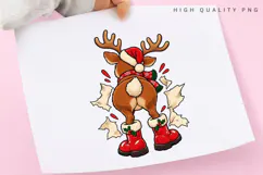 Christmas Reindeer Butt PNG Sublimation Design Product Image 3