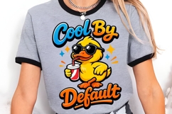 Cool By Default Duck PNG, Funny Cool Duck Sunglasses PNG Product Image 3