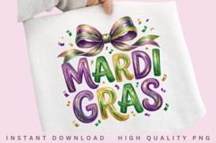 Mardi Gras Bow PNG Design Product Image 2