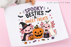 Spooky Besties Sweet Treats PNG Sublimation Design Product Image 3