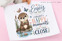 Enjoy The Day Collect Happy Moments PNG Sublimation Design Product Image 3