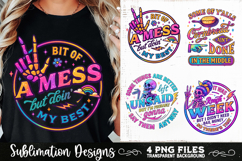 Funny Skeletons Sarcastic Retro PNG Sublimation Product Image 2