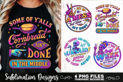 Funny Skeletons Sarcastic Retro PNG Sublimation Product Image 4