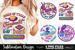 Funny Skeletons Sarcastic Retro PNG Sublimation Product Image 5
