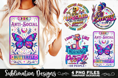 Funny Skeletons Sarcastic Retro PNG Sublimation Product Image 2