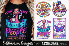 Funny Skeletons Sarcastic Retro PNG Sublimation Product Image 4