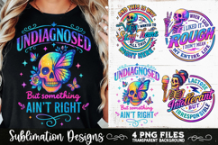 Funny Skeletons Sarcastic Retro PNG Sublimation Product Image 8