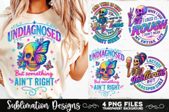Funny Skeletons Sarcastic Retro PNG Sublimation Product Image 4