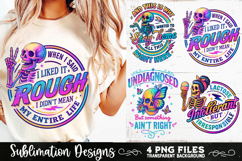 Funny Skeletons Sarcastic Retro PNG Sublimation Product Image 6