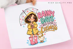 Rainy Days Need Extra Coziness PNG Sublimation Design Product Image 3