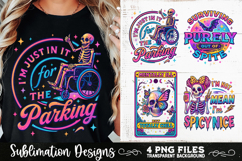 Funny Skeletons Sarcastic Retro PNG Sublimation Product Image 4