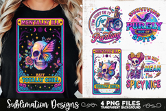 Funny Skeletons Sarcastic Retro PNG Sublimation Product Image 5