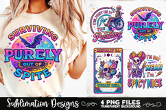 Funny Skeletons Sarcastic Retro PNG Sublimation Product Image 3