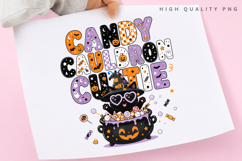 Candy Cauldron Cutie PNG Sublimation Design, Retro Halloween Product Image 3