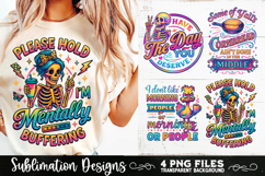 Funny Skeletons Sarcastic Retro PNG Sublimation Product Image 3