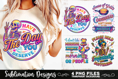 Funny Skeletons Sarcastic Retro PNG Sublimation Product Image 8
