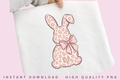 Pink Leopard Bunny PNG Product Image 2